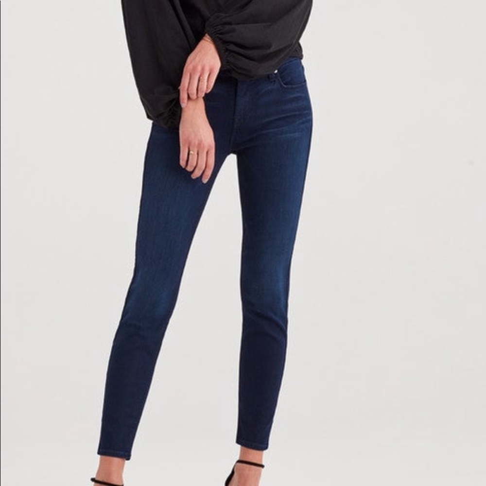 7 for all mankind mid-rise skinny jean